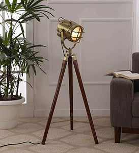 Simona Decorative Antique Tripod Floor Lamp - Home Decor Lo