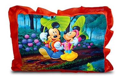 sleep nature's Cartoon Printed Baby Pillow, 14 X 20 Inch, Multicolour, 1 Piece - Home Decor Lo