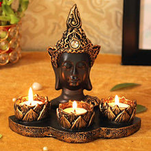 Load image into Gallery viewer, TIED RIBBONS Buddha Tealight Candle Holder Diwali Home Décoration - Tealight Candle Holder Diwali Decorations and Gift Item - Home Decor Lo