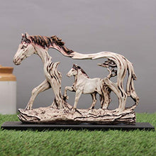 Load image into Gallery viewer, Zart Fengshui Vastu Galloping Horse Showpiece with Wooden Plate for Home Decoration and Gifting(Build Quality Super Export Quality polystone Material) - Home Decor Lo