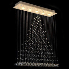 Load image into Gallery viewer, INDSMART Fancy Sparkling K9 Crystal Glass Chandelier Ceiling Light LED Pendant Light Fixture Flush Mount (22 X 50 cm) - Home Decor Lo