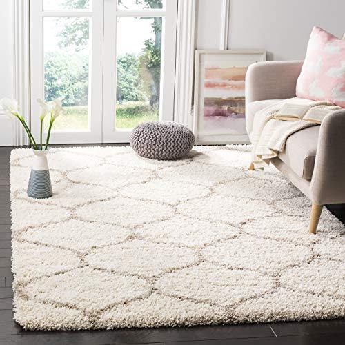 SWEET HOMES Carpet.Ultra Soft Shag hanwoven Anti-Skid, 2 inch Pile Height, Size 3x5, Color, Ivory/Beige - Home Decor Lo