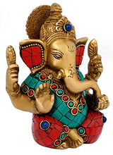 Load image into Gallery viewer, Aone Metal India Ganesha (Multicolor, 11 cm)