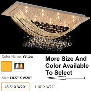 Blissbee AU008 Ceiling Chandalier Light, Yellow And White - Home Decor Lo