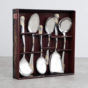 FnS International Pvt Ltd FNS Imperio 6-Piece Serving Spoon Set - Home Decor Lo