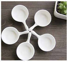 Load image into Gallery viewer, Mirakii Set of 6 Spoon Shaped Porcelain Dip Sauce/Chutney Mini Bowls - Home Decor Lo