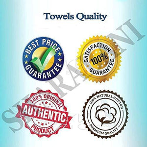 SHARABANI™ Hand Loom 100% Pure Cotton Bath Checks Towels 60 inches /28 inches 2.5 feet / 5 feet 70 cms / 152 cms (Combo Pack: 2) 500 GSM Multi Color - Home Decor Lo