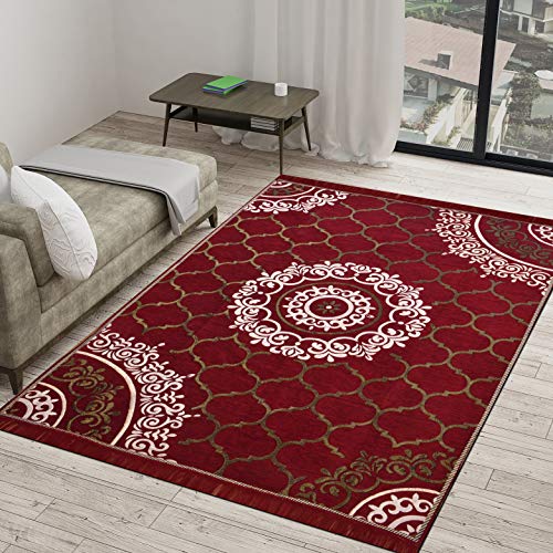 Vram 6D Designer Superfine Exclusive Velvet Carpet | Rug | Living Room | Bedroom | Hall | School | Temple | Bedside Runner | - |60