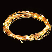 Load image into Gallery viewer, Amazon Brand - Solimo 5 Metre 50 LED Copper String Light for Decoration, USB Powered, Warm White - Home Decor Lo