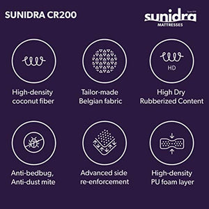 Sunidra® CR200 -Certified Natural Orthopedic Coir Mattress