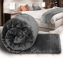 Load image into Gallery viewer, Craftscity Floral Embossed Mink Blanket Double Bed (Grey) - Home Decor Lo