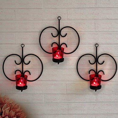 TIED RIBBONS Wall Hanging Tealight Candle Holders