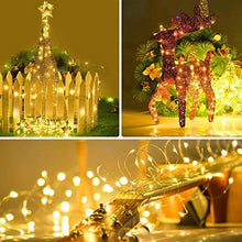 Load image into Gallery viewer, XERGY 33ft 100 LED Copper Wire Fairy String Lights 8 Modes USB Powered with Remote Control for Christmas Party Decoration-Warm White (Pack of 1) - Home Decor Lo