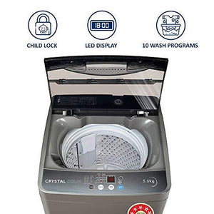Onida 5.5 Kg 5 Star Fully-Automatic Top Loading Washing Machine (T55CGN, Grey) - Home Decor Lo