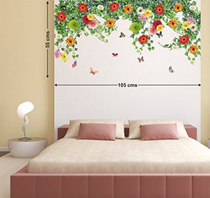 Decals Design 'Realistic Daisy Flowers Falling' Wall Sticker (PVC Vinyl, 60 cm x 90 cm, Multicolor) - Home Decor Lo