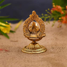 Load image into Gallery viewer, Collectible India Metal Ganesha Design Decorative Diya (Golden, 4.5 X 2 X 2 Inch) - Home Decor Lo