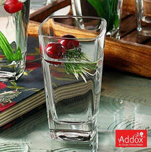 Load image into Gallery viewer, Addox® Crystal Clear Transparent Water and Juice Glasses - Set of 6 - Home Decor Lo