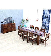 Load image into Gallery viewer, Mamta Decoration Sheesham Wood Dining Table Set with 8 Chairs | Home and Living Room | Provincial Teak Finish - Home Decor Lo