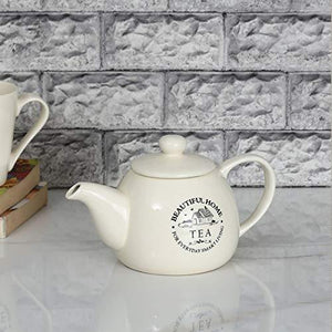 Home Centre Beautiful Home Tea Pot - Beige - Home Decor Lo