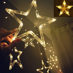 Vaku® Star String Lights for Bedroom with 8 Lighting Modes, Waterproof Fairy Lights for Bedroom, Wedding, Party, Christmas Decorations Lights - Home Decor Lo