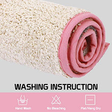 Load image into Gallery viewer, HOKIPO® Large 50x80cm Soft Cotton Bath Mats for Home, Pink (IN-172-PNK) - Home Decor Lo