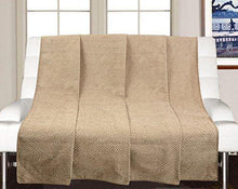 Load image into Gallery viewer, Saral Home Soft Reversible Decorative Synthetic Chenille Sofa Covers/Throw (Beige, 140x210cm) - Home Decor Lo