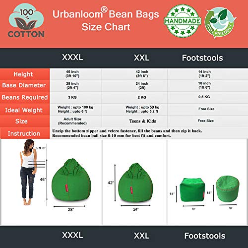 Style Oceans Football Bean Bag, Size: XXL