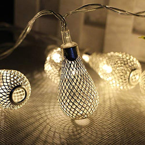 PESCA Decorative String Lights Metal Drop 3 Meter 16 Led Decoration Lights Warm White (Yellow) - Home Decor Lo
