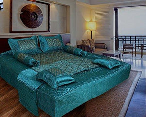 Zylish Silk 300 TC Bedding Set (Multicolour_Standard) - Home Decor Lo