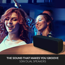 Load image into Gallery viewer, Instaplay Insta X3 10W Bluetooth Speaker with Deep Bass, Portable, Xtra long batter life and speaker with mic (Black) - Home Decor Lo