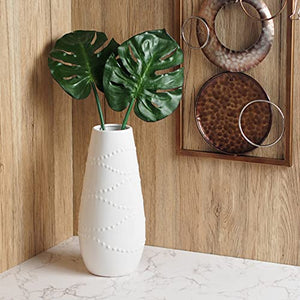 Hosley Large 12 Tall White Ceramic Vase by HG Global