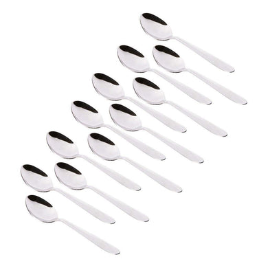 Royal Sapphire Stainless Steel Table Spoon/Cutlery Spoon/Table Ware Set of 12 Pcs - Home Decor Lo