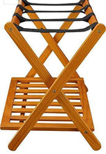 Load image into Gallery viewer, Aadvik Crafts Deluxe Straight Leg Luggage Multipurpose Wooden Stand Rack - Home Decor Lo