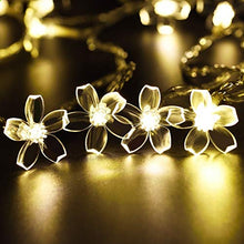 Load image into Gallery viewer, Techno E-Tail Blossom Flower Fairy String Lights, 20 LED Christmas Lights for Diwali Home Decoration (Warm White) - Home Decor Lo