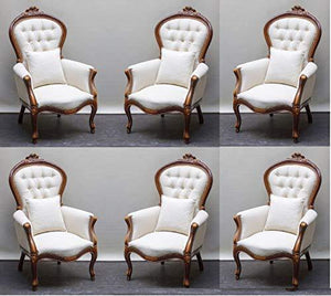 Shilpi Handicrafts Sheehsam Wood Comfortable Arm Chair (6) - Home Decor Lo