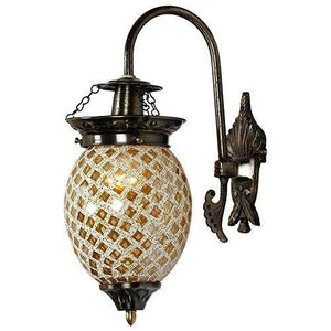 Earthenmetal 'Flower Bud' Shape Glass Wall lamp for Living & Home Decoration Turkish lamp (Bulb not Included) - Home Decor Lo