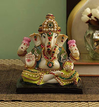 Load image into Gallery viewer, Ganesh Idol Murti Statue Figurine Showpiece - Home Decor Lo