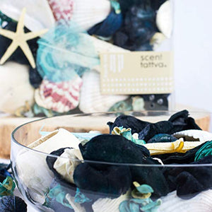 Scentattva.com Ocean Breeze Potpourri Fragrant Dried Flowers, Leaves Home, Office Decoration (Multicolor, 200 g) - Home Decor Lo