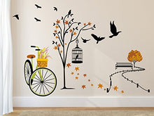 Load image into Gallery viewer, Amazon Brand - Solimo Wall Sticker for Living Room(Ride through Nature, ideal size on wall: 140 cm x 100 cm),Multicolour - Home Decor Lo