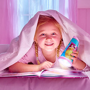 Disney Princess Tilt Torch and Bedside Night Light for Kids (Pink) - Home Decor Lo
