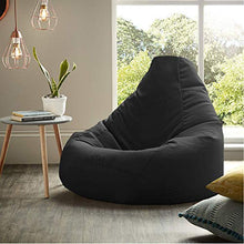 Load image into Gallery viewer, Ink Craft Bean Bag Chair Cover Without Beans for Bedroom Living Room, Office &amp; Home - (30.1 x 28.6 x 2.8 cm, Black, XL). - Home Decor Lo