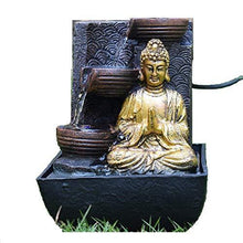 Load image into Gallery viewer, Puja N Pujari Polyresin Buddha Water Fountain (Multicolor) - Home Decor Lo