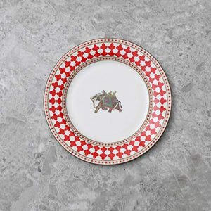 Home Centre Nirvana Bone China Side Plate - 8 Inch - Multicolour - Home Decor Lo