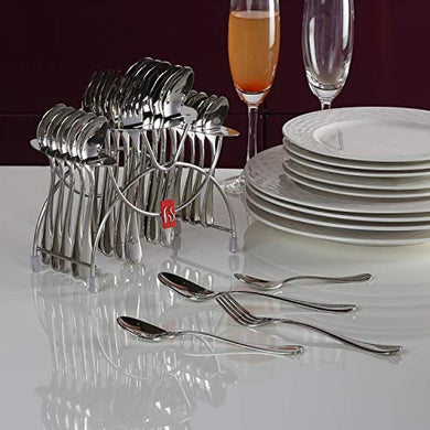 fnS Victoria 24 Pcs Cutlery Set with Stand - Home Decor Lo