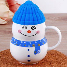 Load image into Gallery viewer, Being Fly® - Ceramic Snowman Mug with Silicon Cap Mug 300 ML Christmas Mug 300 ml ( Multi Color ) - Home Decor Lo