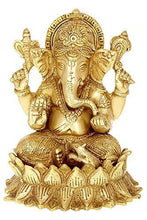Load image into Gallery viewer, Brass Lord Ganesha 6&quot; | Home Decor - Home Decor Lo