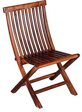 Load image into Gallery viewer, MH Decoart Sheesham Wood Comfort Folding Chair | Natural Finish - Home Decor Lo