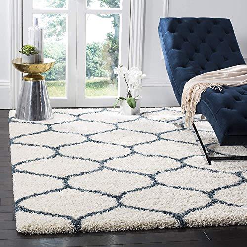 Zia Carpets Super Soft Modern Shag Area Rugs Fluffy Living Room with 2 inch Thickness 6 X 8 Feet Carpet - Home Decor Lo