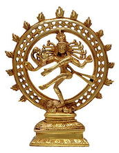 Load image into Gallery viewer, Nexplora Industries Pvt. Ltd. Brass Large Natraj Statue Nataraja - King of Dancers God Shiva for Temple Mandir Showpiece for Pooja - Home Decor Lo