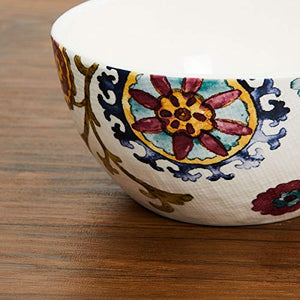 Home Centre Alora-Fiore Floral Print Serving Bowl - Multicolour - Home Decor Lo
